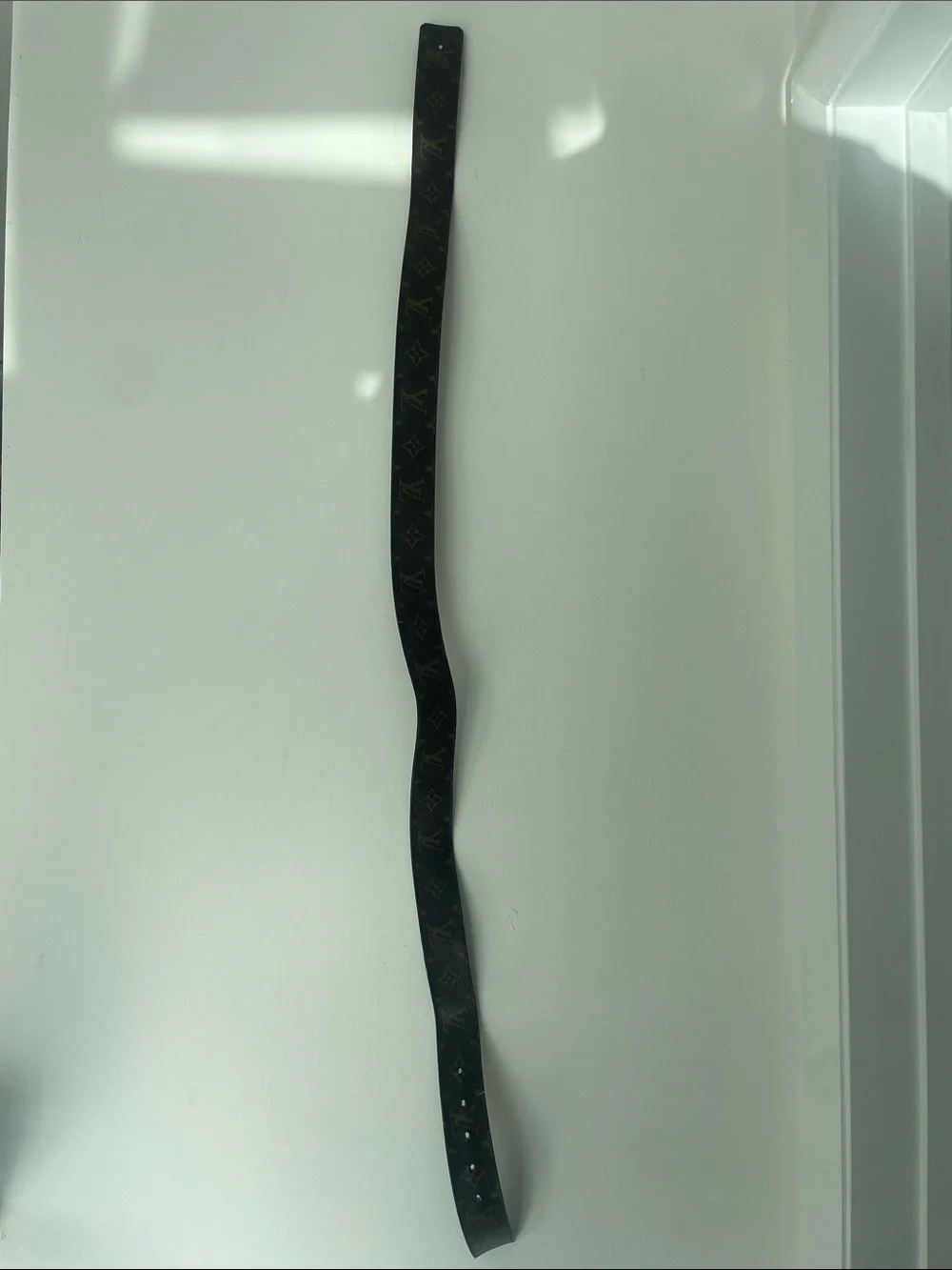 Louis Vuitton Monogram Wall Strap in Black and Brown leather men’s